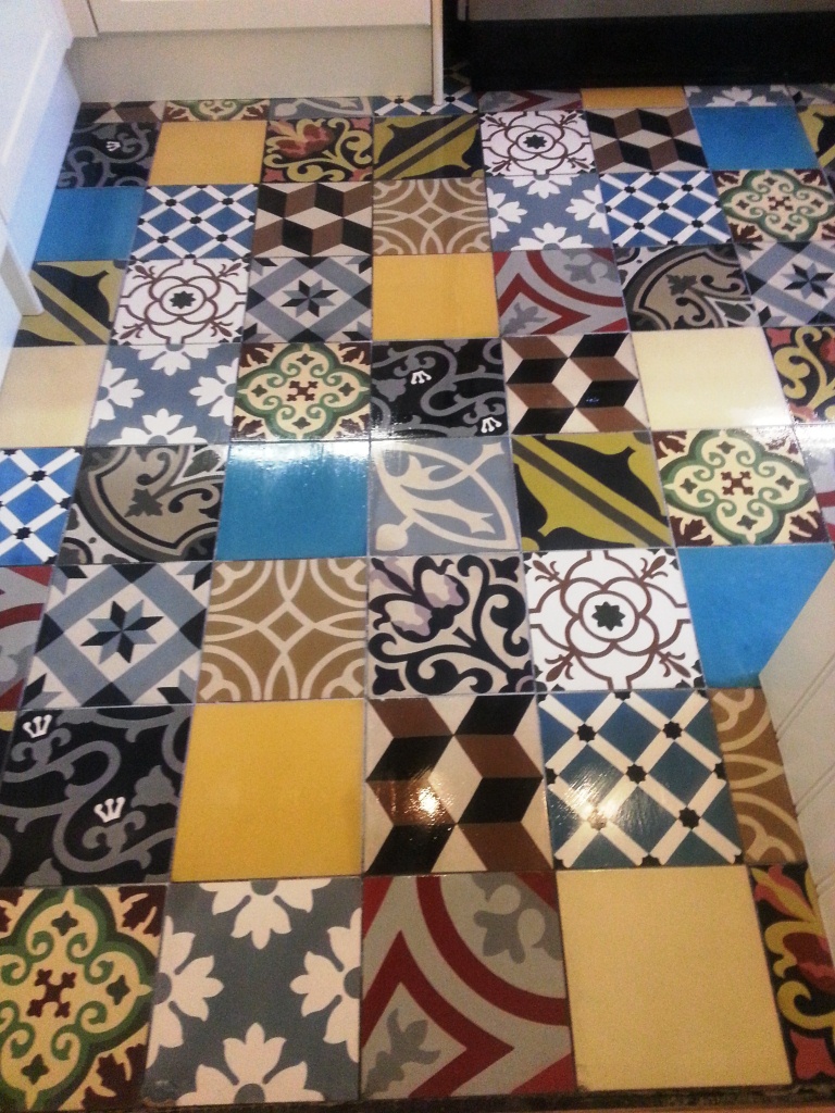 Encaustic Floor Tiles After Cleaning