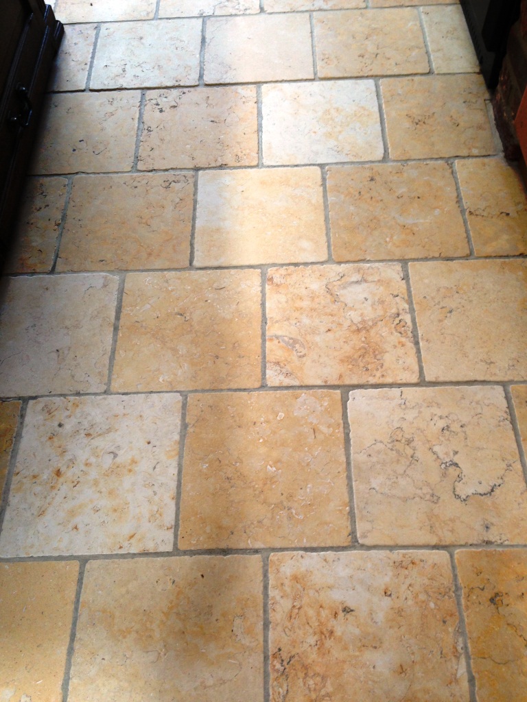 Marble Kitchen Floor Tile After