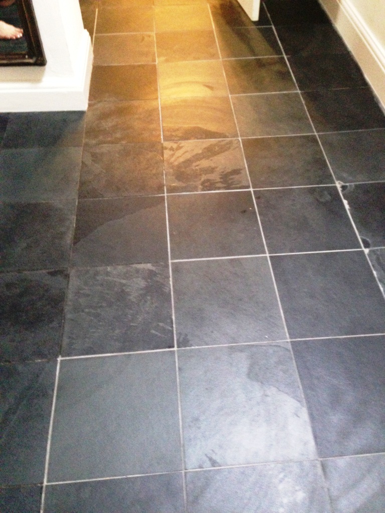 Balham Slate Floor After Sealing