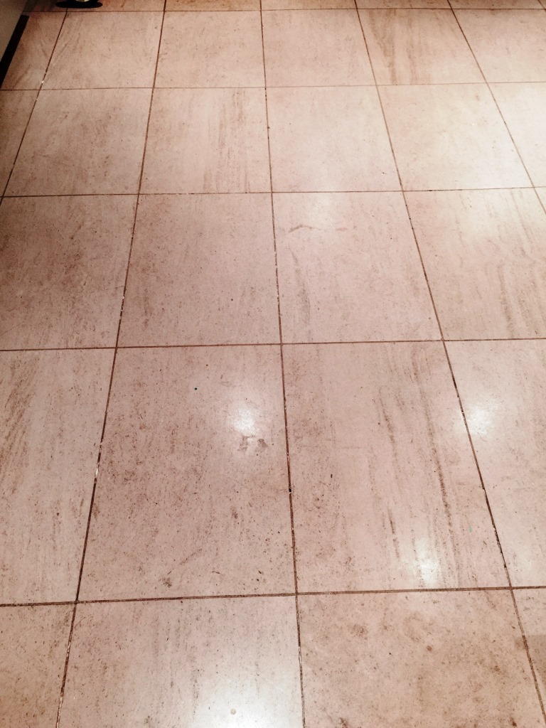 Limestone Floor Before Cleaning Wandsworth