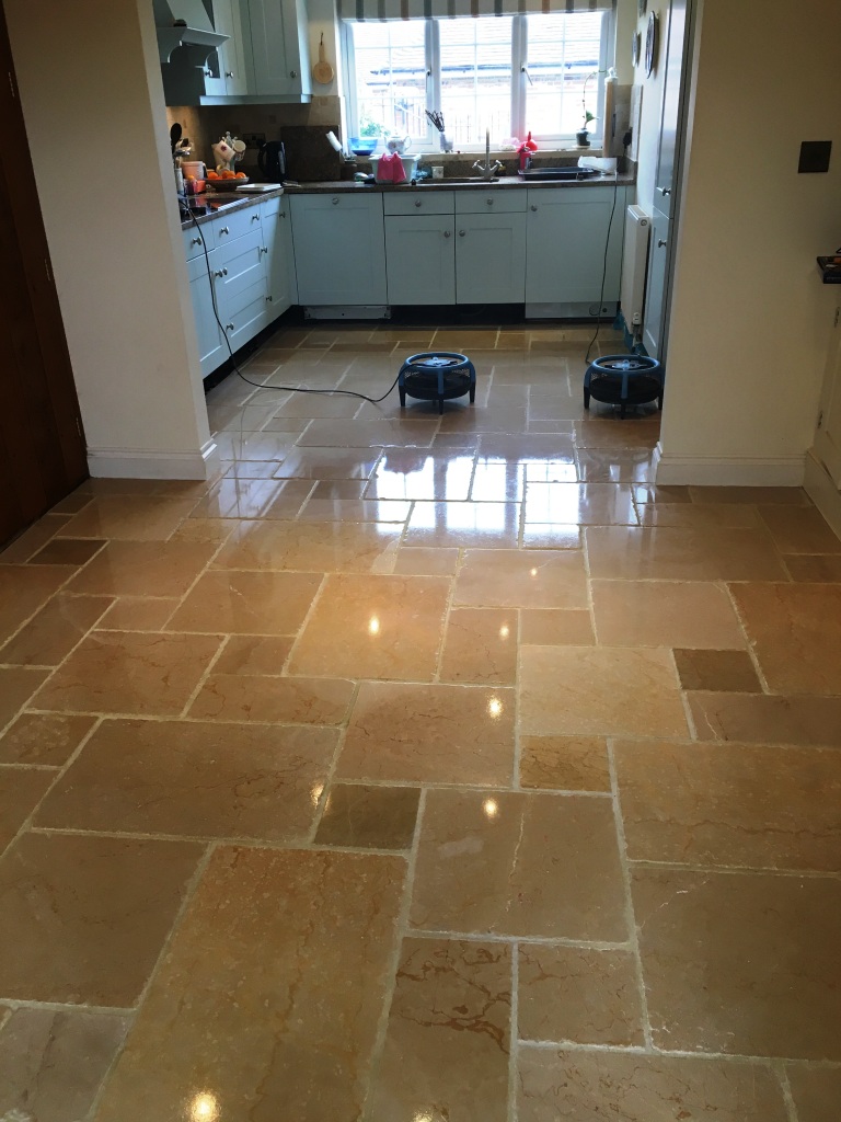 Marble Tiled Floor After Polishing Reigate