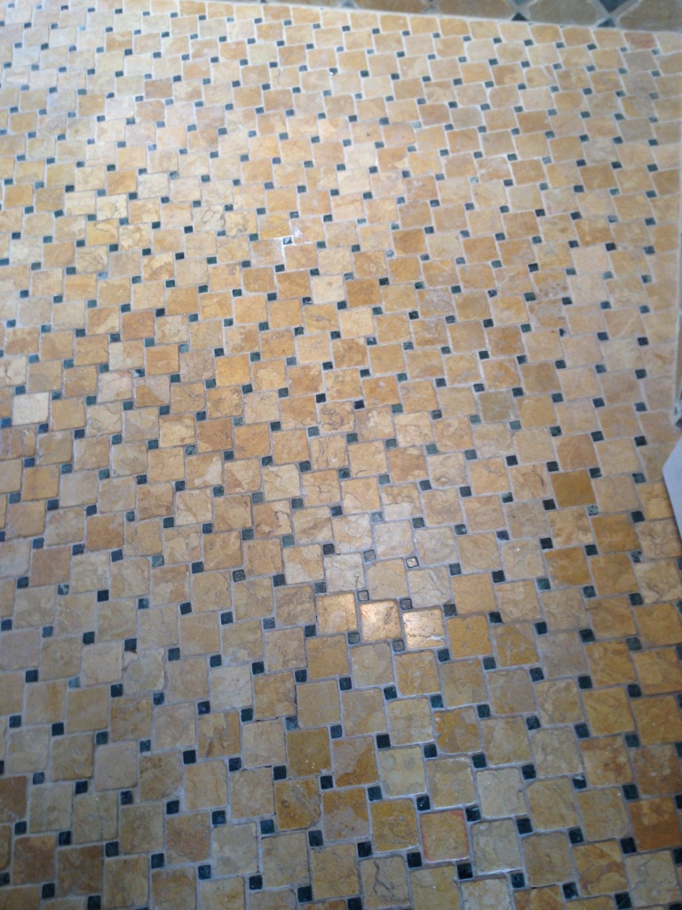 Marble floor Tiles Before Cleaning