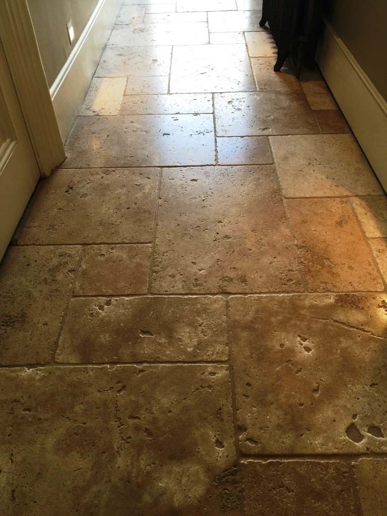 Honed Travertine Kensington After Cleaning