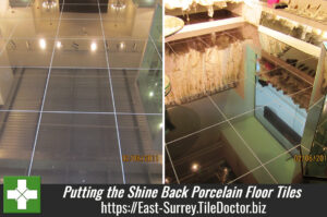 Putting the Shine Back on Black Porcelain Floor Tiles