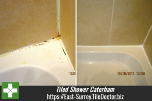 Tiled Shower Clean and Seal in Caterham