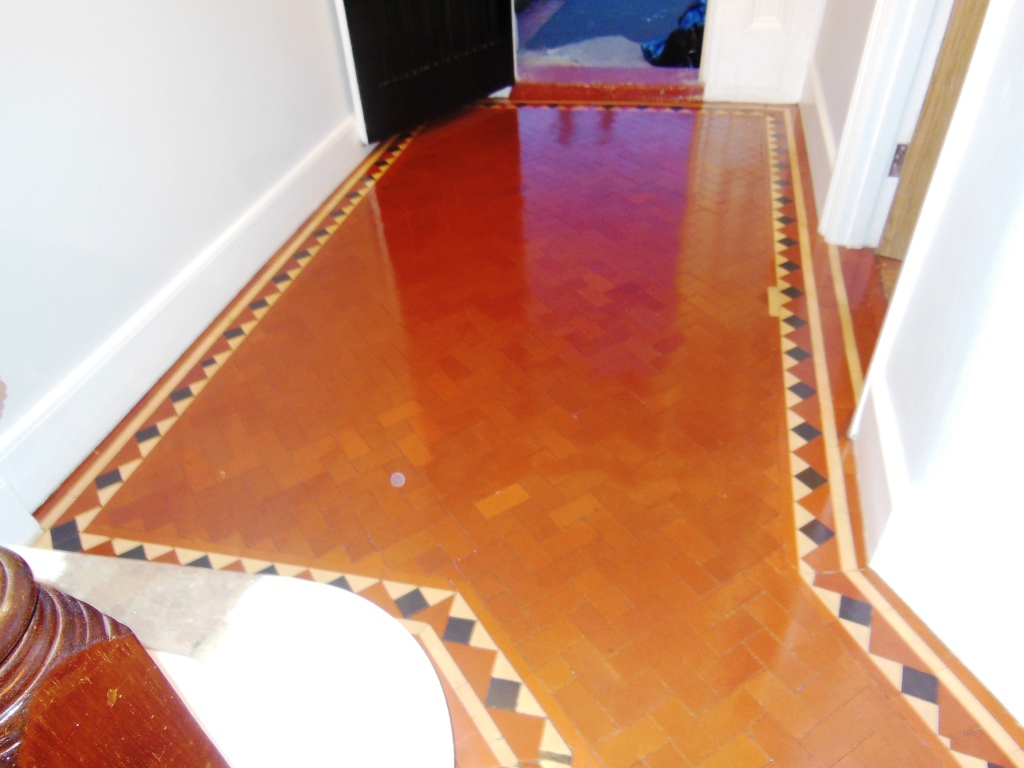 Victorian Tiled Floor After Restoration