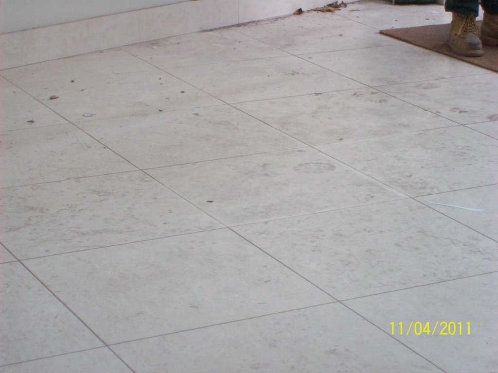 Limestone Floor Before