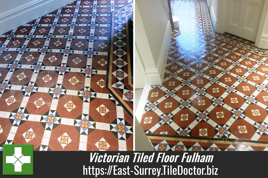 Victorian Tiled Floor Restoration in Fulham