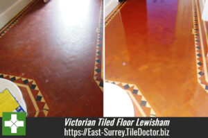 Victorian Tiled floor restoration in Lewisham