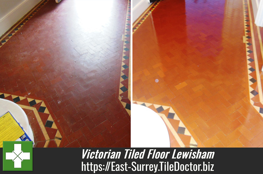 Victorian Tiled floor restoration in Lewisham