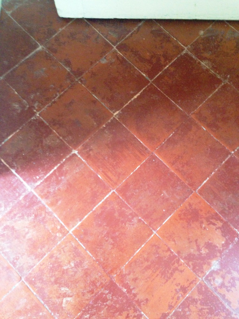 Quarry Tile Kitchen Floor Before