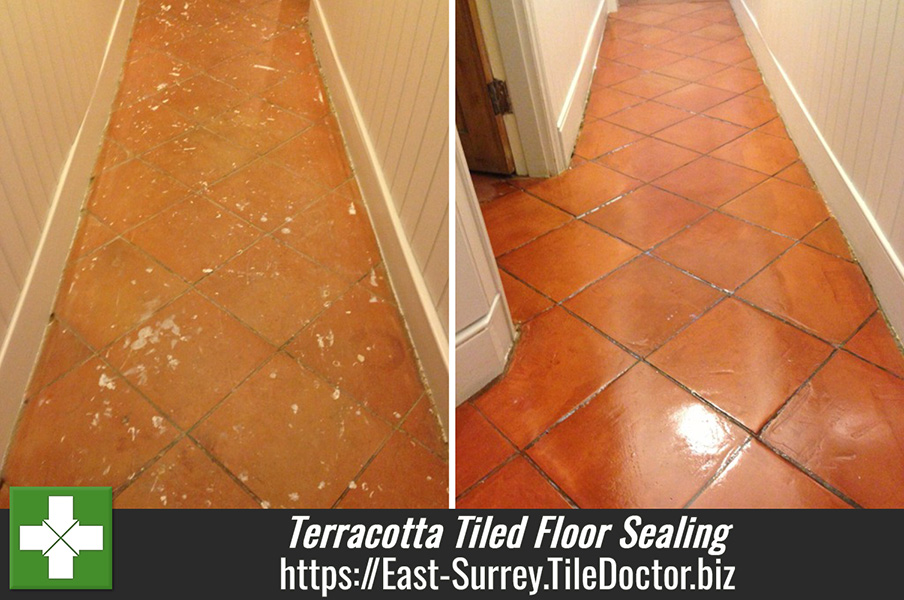 Terracotta Tiled Floor Sealing