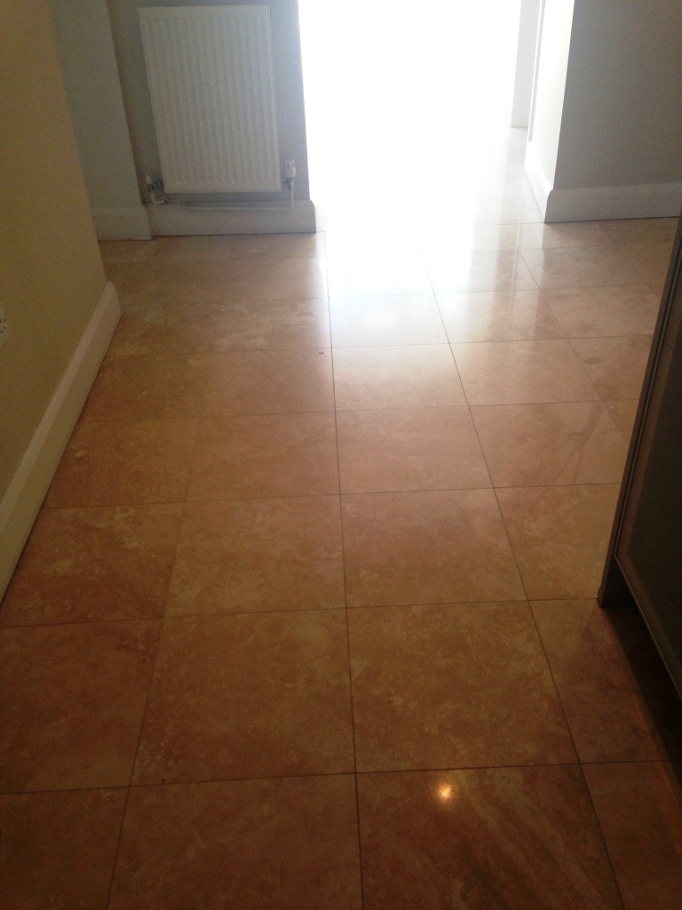 Travertine Floor After