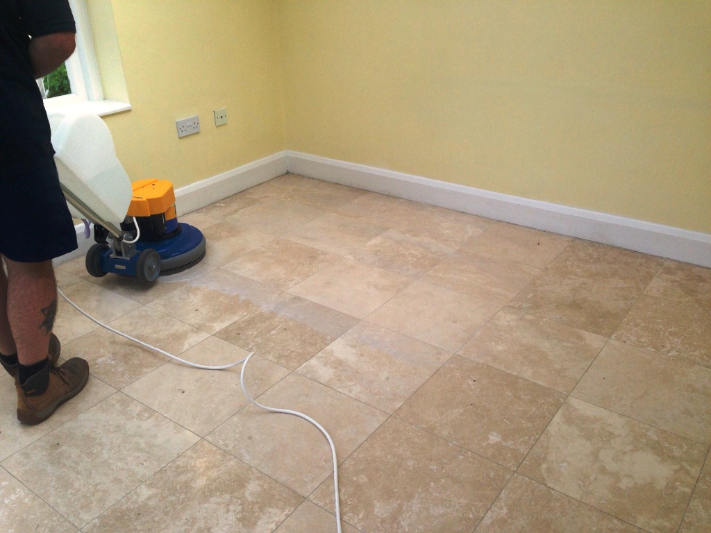 Travertine Floor Before