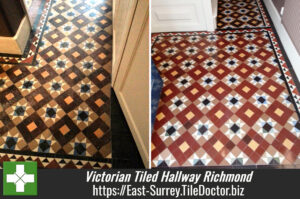 Victorian Tiled Hallway Cleaning in Richmond