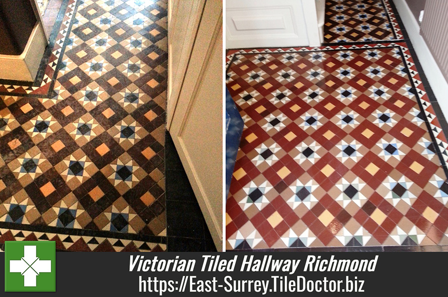 Victorian Tiled Hallway Cleaning in Richmond