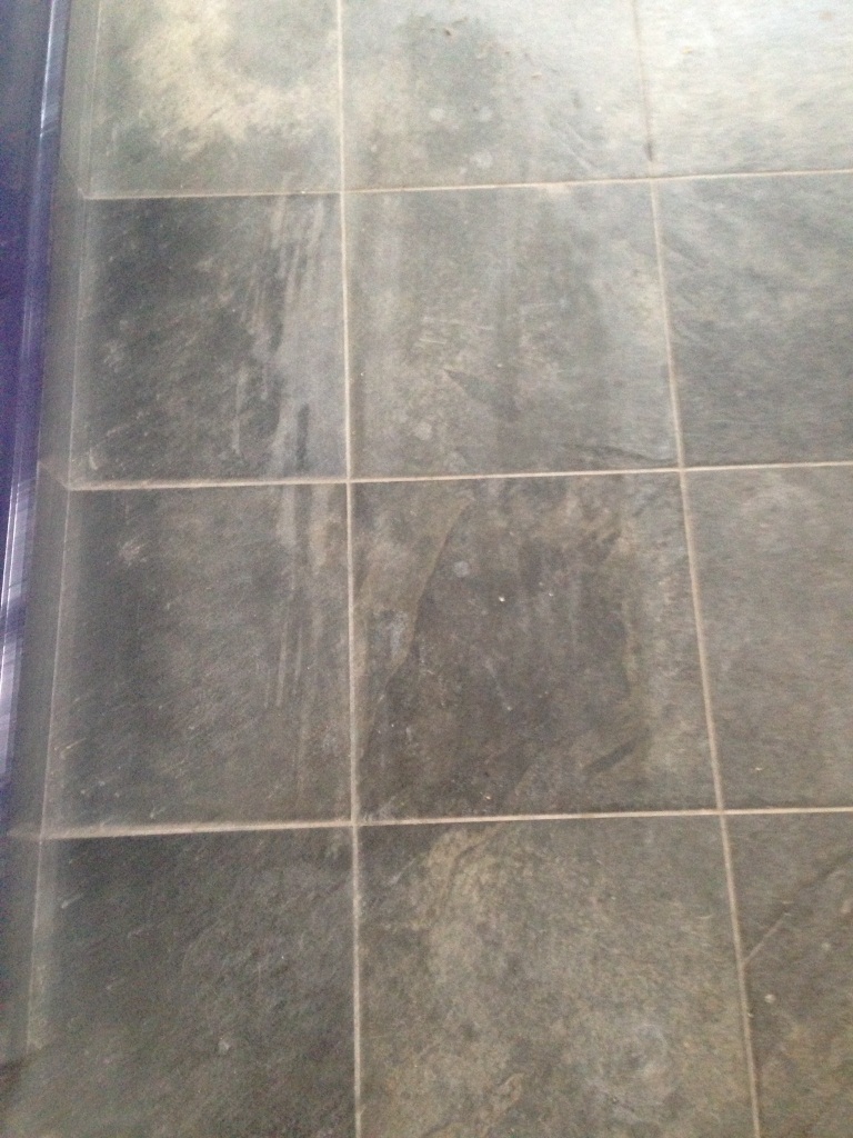 Balham Slate Floor Before