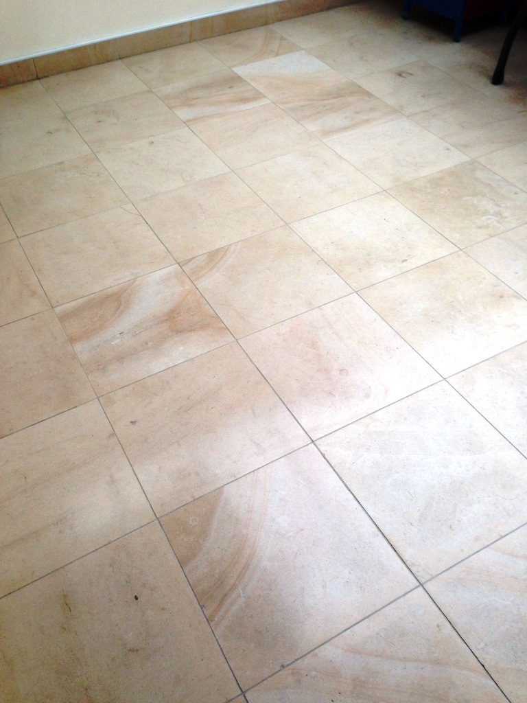 Limestone Tiled Floor During