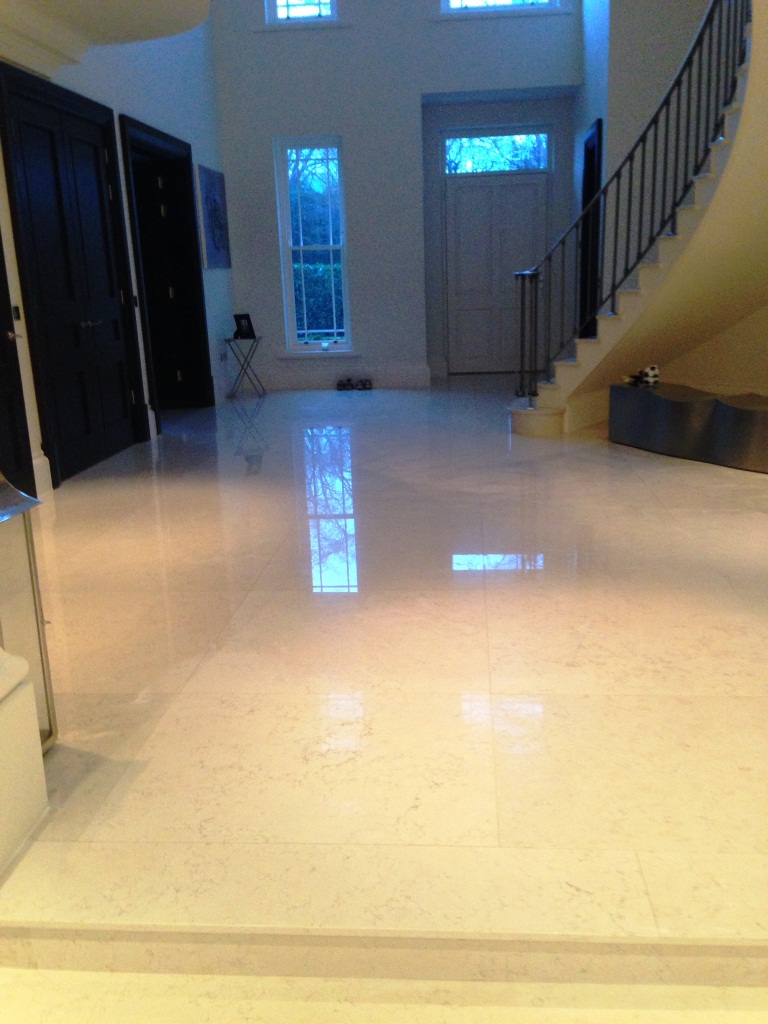 Marble Tiled Floor Oxshott