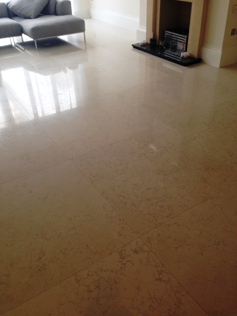 Marble Tiled Floor Oxshott