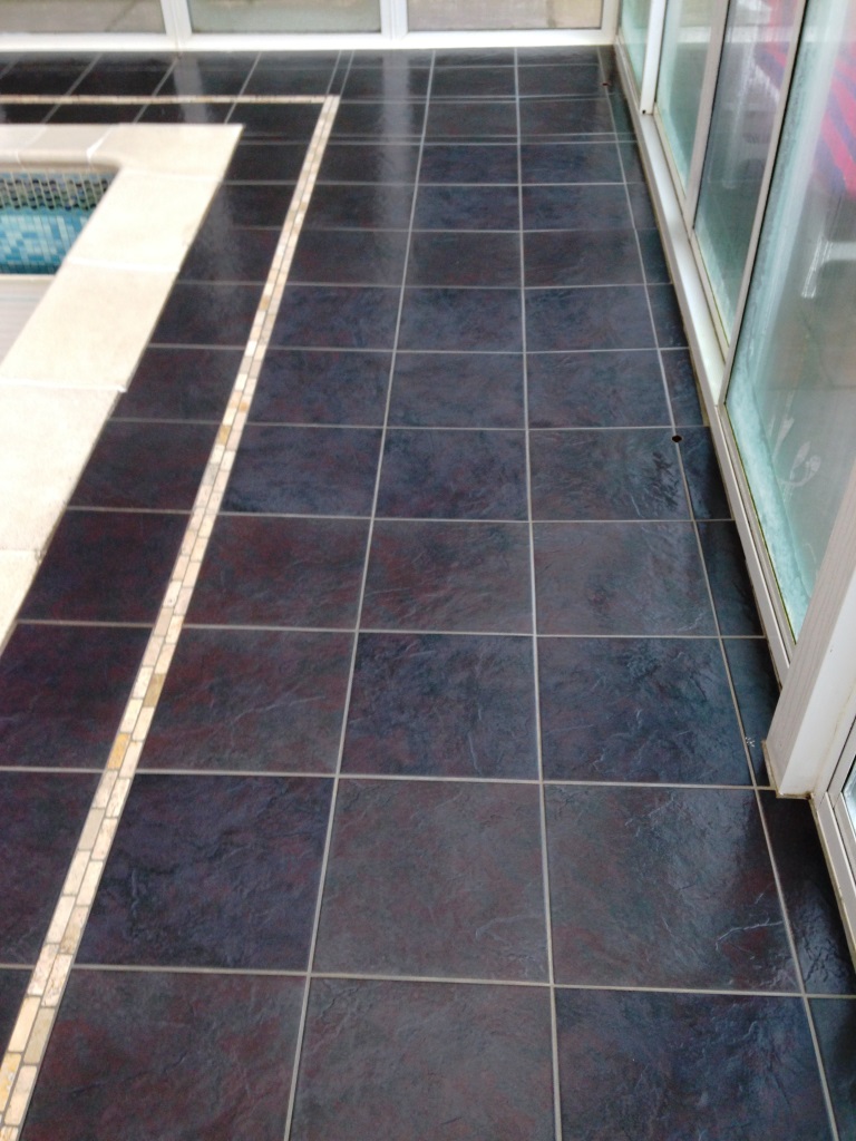 Removing Limescale from Porcelain Swimming Pool tiles in