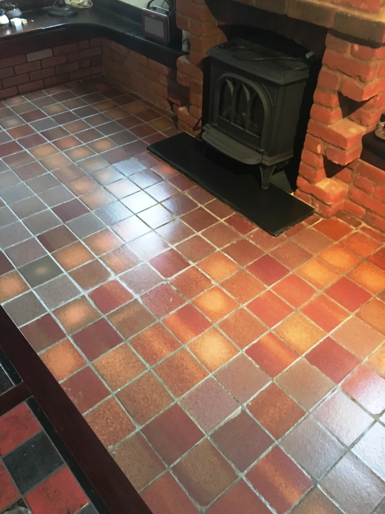 Quarry Tiled Floor After Renovation in Outwood