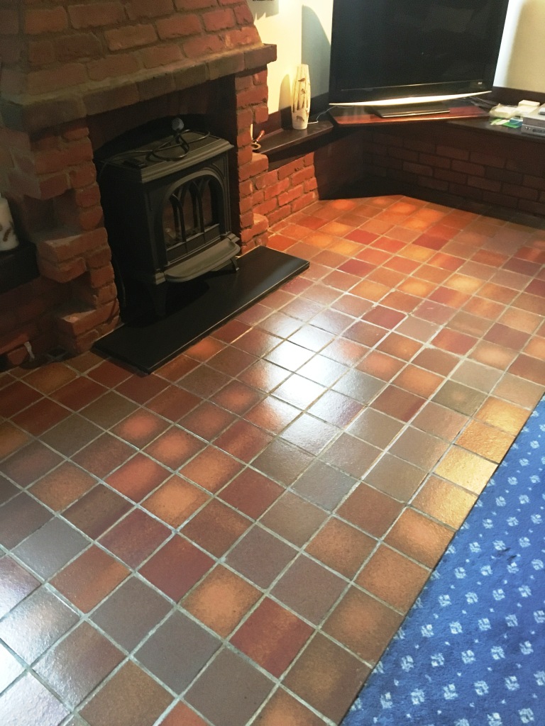 Quarry Tiled Floor After Renovation in Outwood