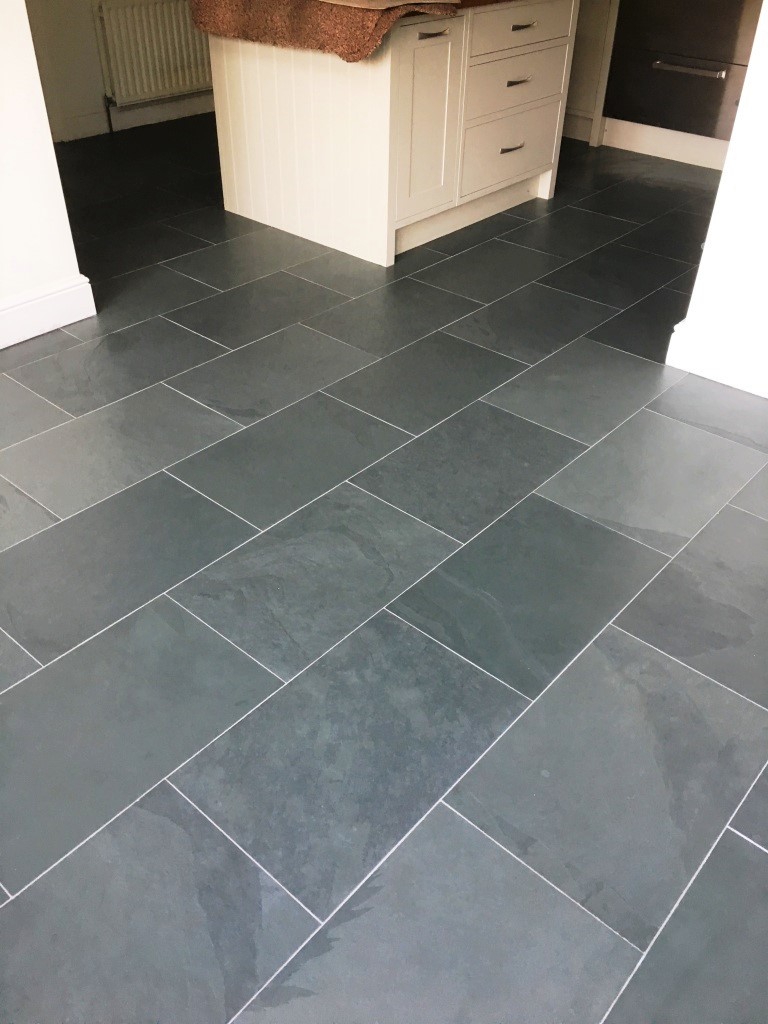 Slate Tiled Floor Oxted After Renovation