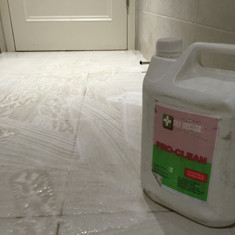 Textured Porcelain Swimming Pool Tile During Cleaning Dorking